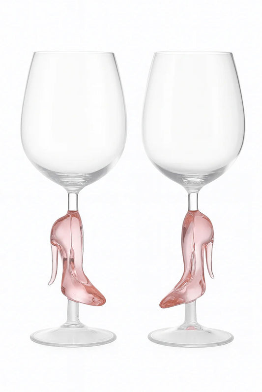 'Cinderella' shoe wine glasses set of 2